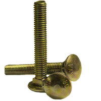 CARRIAGE BOLTS A307 GRADE A, ZINC YELLOW (INCH)