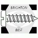 Self Tapping Screws, Pan Head, Slotted, Stainless Steel 18 8